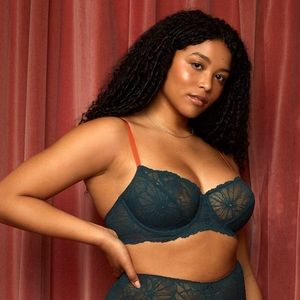 NWOT Dora Larsen graphic lace underwire bra